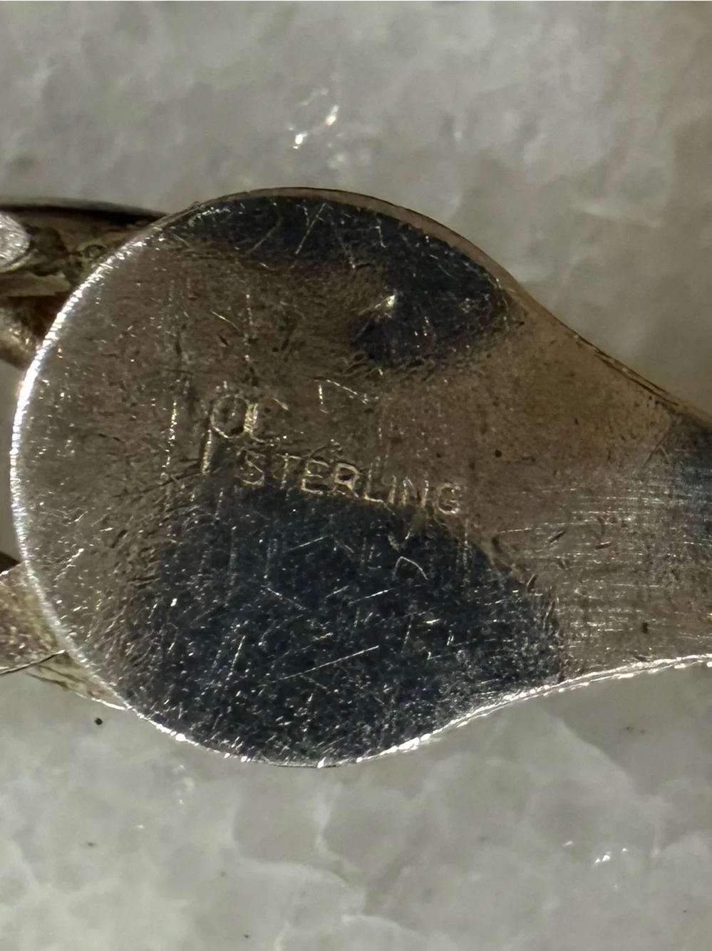 Women's Vintage Sterling Silver Curb Chain